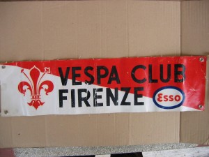 Striscia 'Vespa club Firenze ESSO'' anni '60