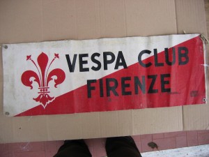 Striscia ''Vespa club Firenze'' anni '60